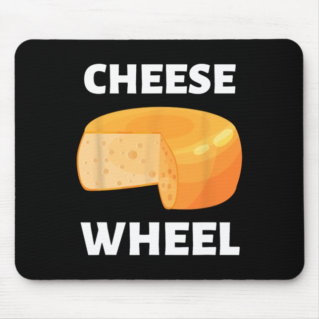 Cheese Wheel Video Game Meme Design  Mouse Mat (Front)