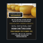 Cheese Wheels, Cheesemonger Advertising Flyer<br><div class="desc">Cheese Wheels,  Cheesemonger Advertising Flyers By The Business Card Store.</div>