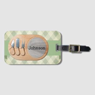 Cheeseboard Custom Charcuterie  Luggage Tag