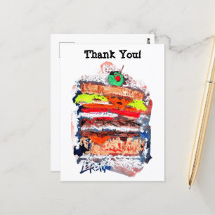 Cheeseburger #170229 postcard