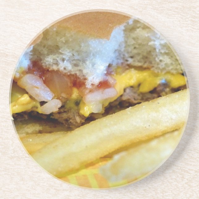 Cheeseburger and Fries Coaster (Front)