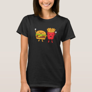 Cheeseburger And Fries Hamburger Burger Food Grap T-Shirt