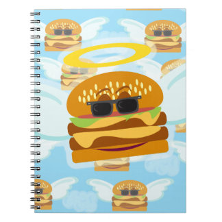 Cheeseburger Angel Fun Cartoon Pattern Notebook