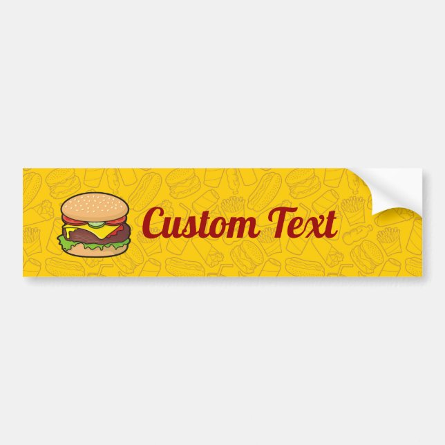 Cheeseburger Bumper Sticker (Front)
