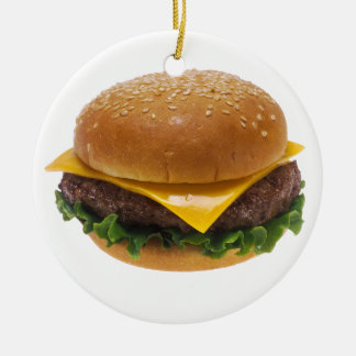 Cheeseburger Ceramic Tree Decoration