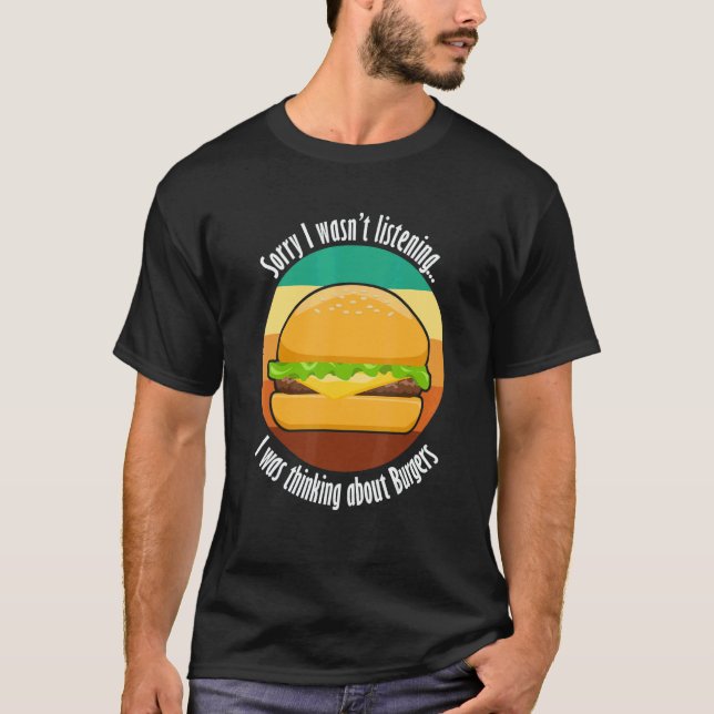Cheeseburger Delicious Food Eating Hamburgers T-Shirt (Front)