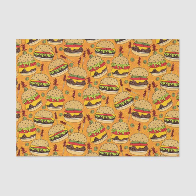 Cheeseburger Deluxe Tissue Paper (Front)