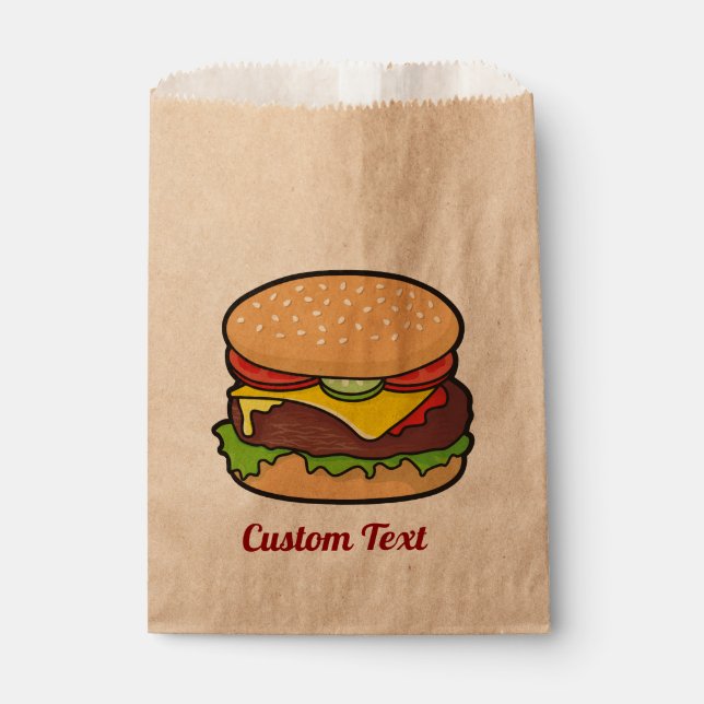 Cheeseburger Favour Bag (Front)