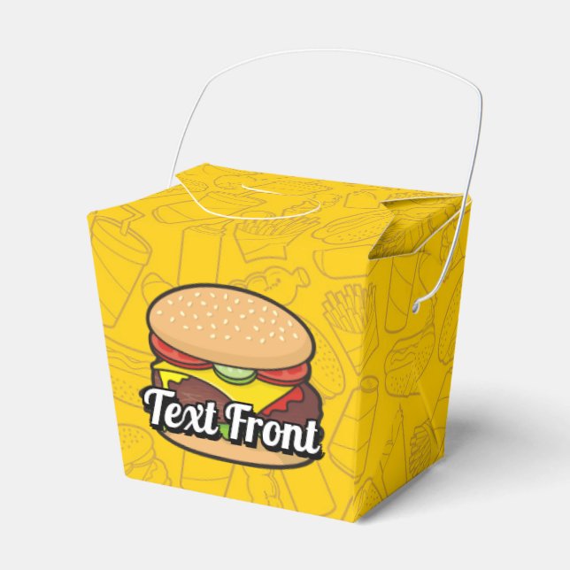Cheeseburger Favour Box (Front Side)