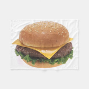 Cheeseburger Fleece Blanket