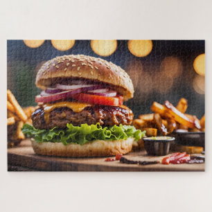 Cheeseburger & Fries Jigsaw Puzzle