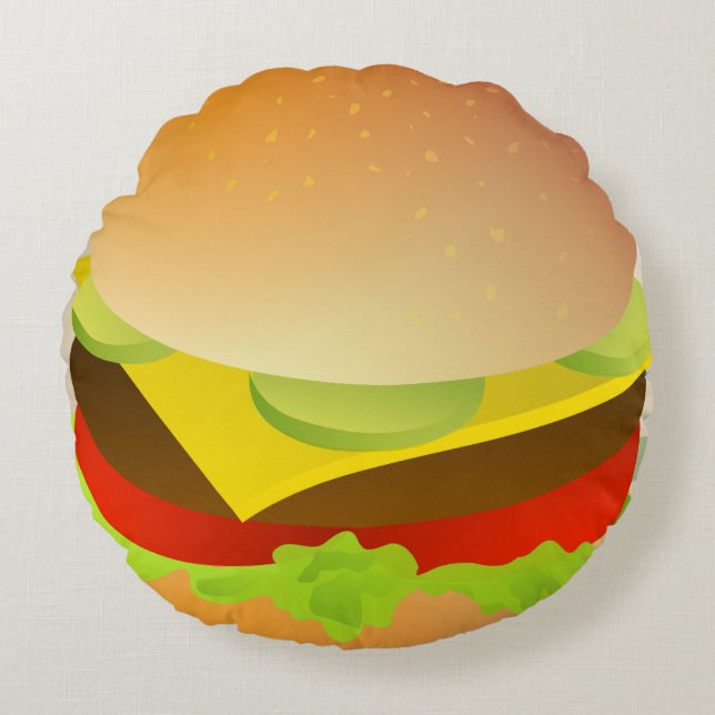 CHEESEBURGER Funny Pillows (Front)