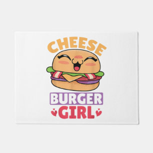 Cheeseburger Girl, Hamburger Women and Cheeseburge Doormat