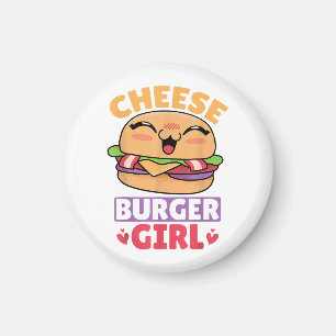 Cheeseburger Girl, Hamburger Women and Cheeseburge Magnet