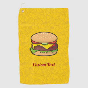 Cheeseburger Golf Towel