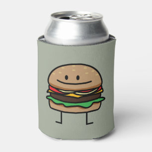 Cheeseburger Hamburger ground meat Beef cheese bun Can Cooler