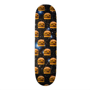Cheeseburger in Space Skateboard