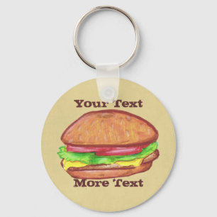 Cheeseburger Keychain
