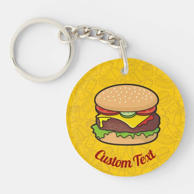 Cheeseburger Keychain (Front)