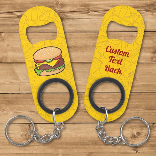 Cheeseburger Keychain Bottle Opener (Creator Uploaded)