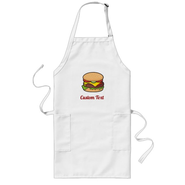 Cheeseburger Long Apron (Front)