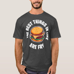 Cheeseburger lover burger best life junk food frie T-Shirt
