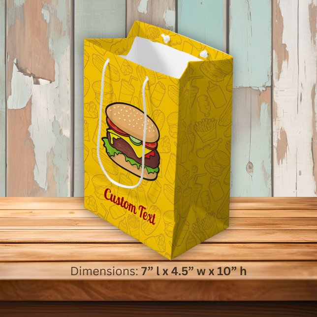 Cheeseburger Medium Gift Bag (Creator Uploaded)