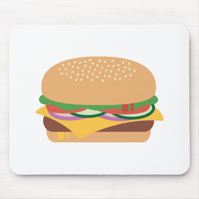 Cheeseburger Mouse Mat (Front)