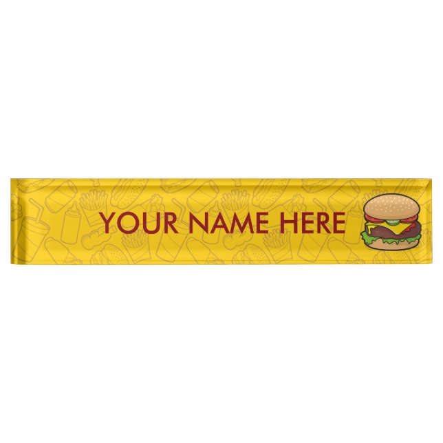Cheeseburger Nameplate (Front)