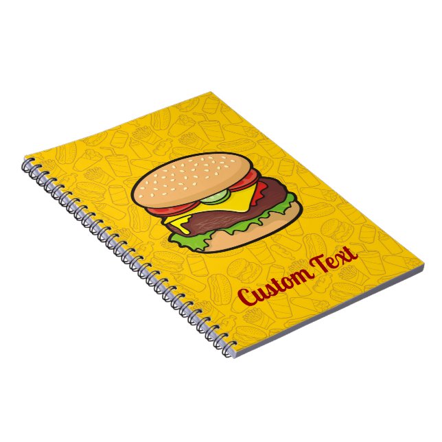 Cheeseburger Notebook (Right Side)