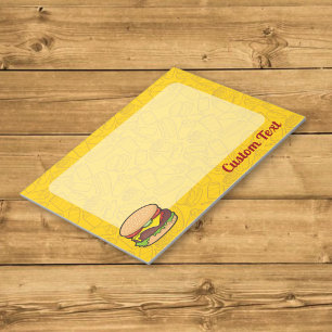 Cheeseburger Notepad