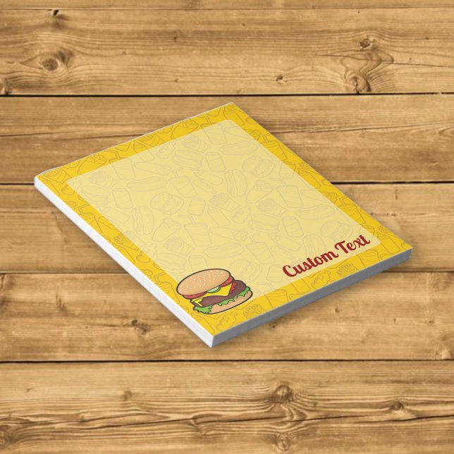 Cheeseburger Notepad (Creator Uploaded)