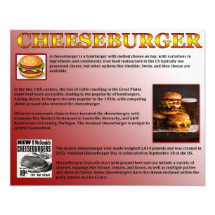 Cheeseburger Photo Print