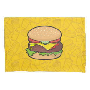 Cheeseburger Pillowcase