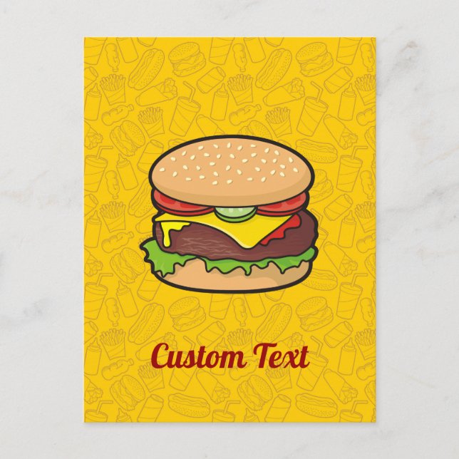Cheeseburger Postcard (Front)