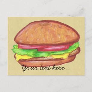 Cheeseburger Postcard
