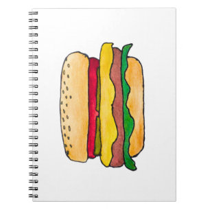 Cheeseburger Spiral Notebook and Recipe Book
