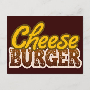 Cheeseburger Text Design Postcard