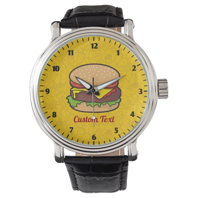 Cheeseburger Wrist Watch (Front)
