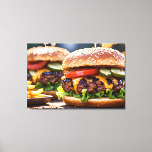 Cheeseburgers Canvas Print