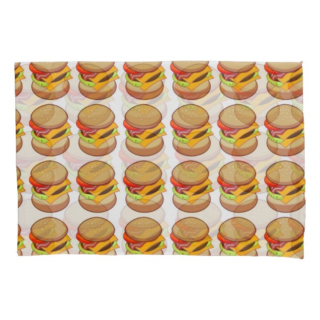 CHEESEBURGERS  PILLOWCASE (Front-Left)