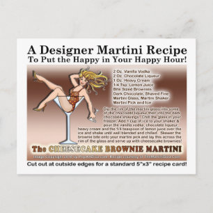 Cheesecake Brownie Martini Recipe Postcard