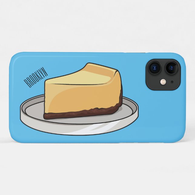 Cheesecake cartoon illustration  Case-Mate iPhone case (Back (Horizontal))