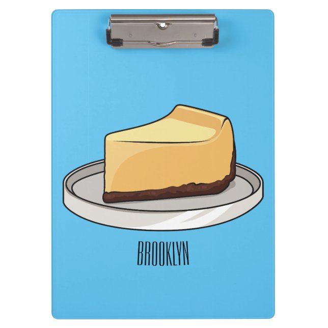 Cheesecake cartoon illustration  clipboard (Front)