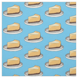 Cheesecake cartoon illustration  fabric