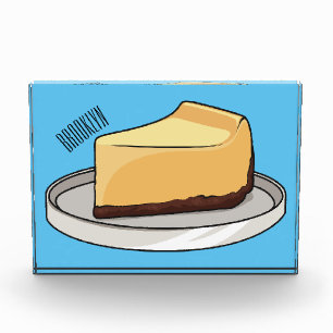 Cheesecake cartoon illustration photo block