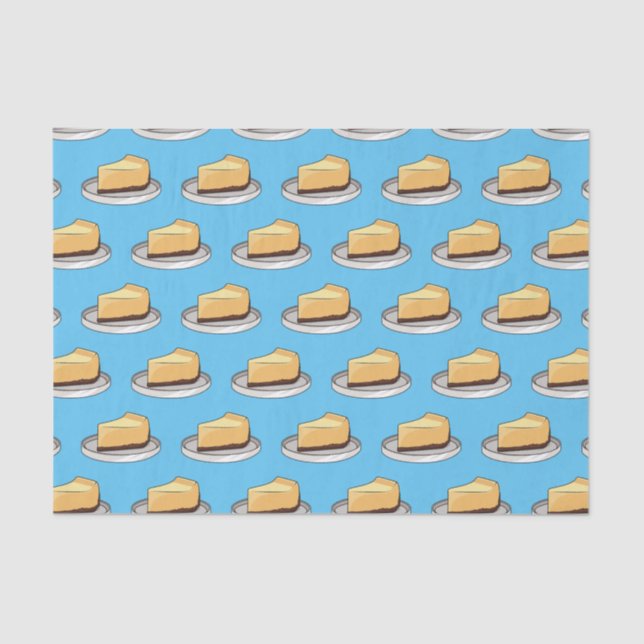 Cheesecake cartoon illustration tissue paper (Front)
