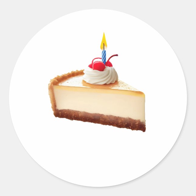 Cheesecake Day Classic Round Sticker (Front)