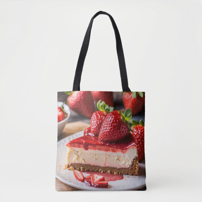 Cheesecake Foodie Bakers Tote Bag (Front)