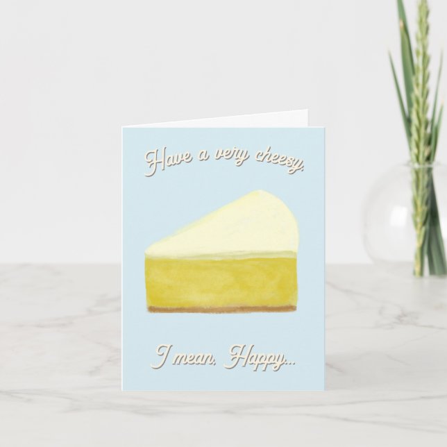 Cheesecake Funny Birthday Card (Front)